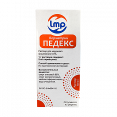 Перметрин Педекс 0,5% раствор д/нар. применения 60 мл